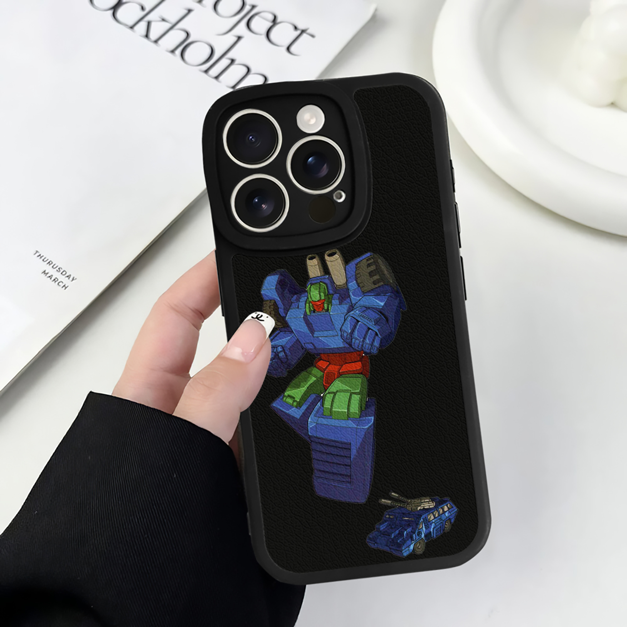 （画像用）  【iPhone 16シリーズ対応】シリコンスマホケース（レザー調） 材質：シリコン